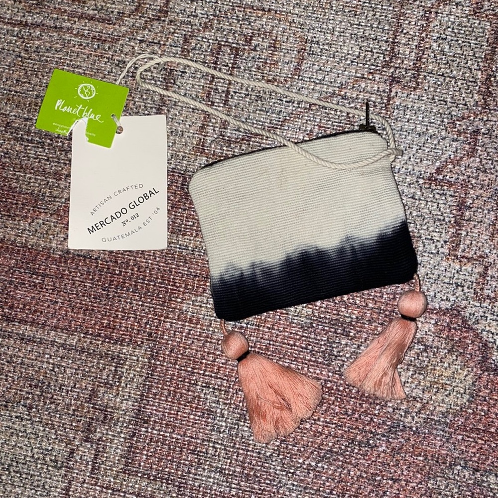 Planet blue boho change purse